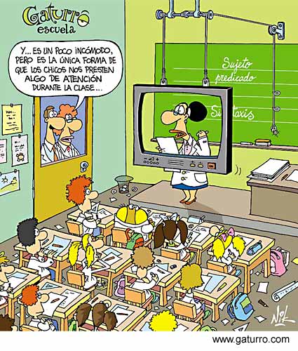 teleaula caricatura